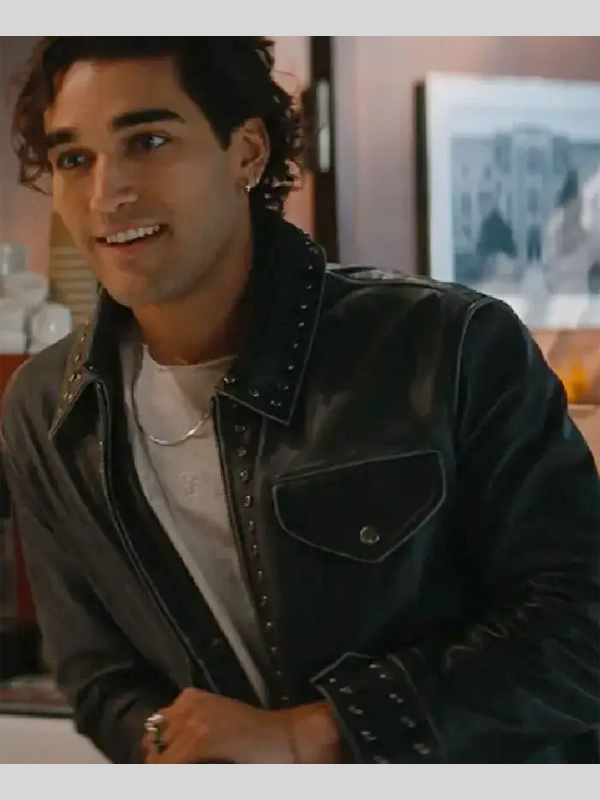 Off Campus S01 Josh Heuston Black Leather Jacket