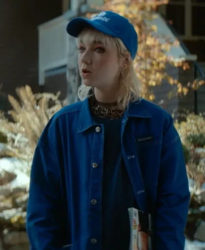 Off Campus S01 Jules Logan Blue Denim Jacket for sale