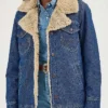 Oreana Jackson Dutton Ranch S01 Denim Sherpa Jacket
