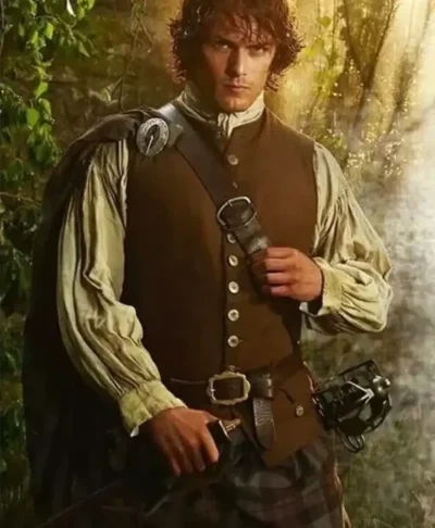 Outlander S08 Jamie Fraser Brown Vest