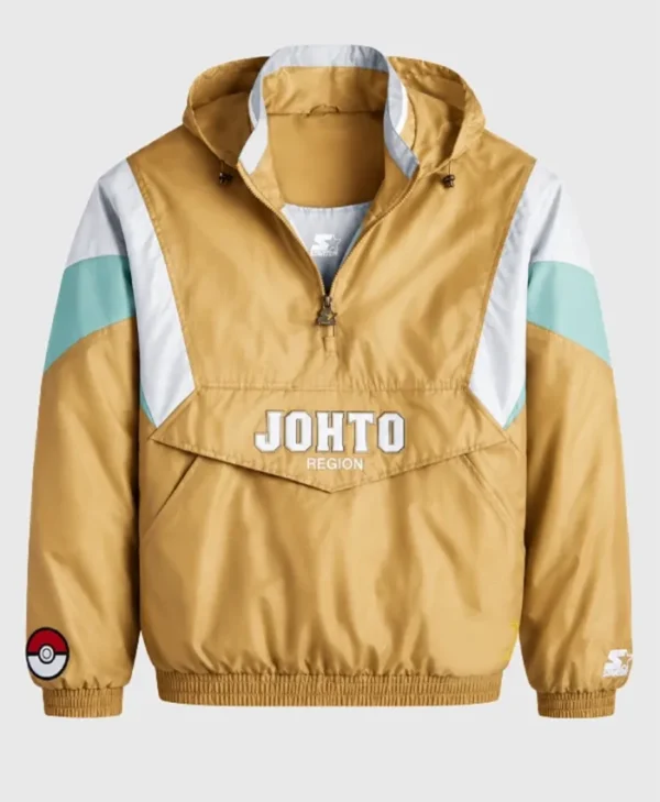 Pokémon Johto Region Starter Gold Pullover Jacket