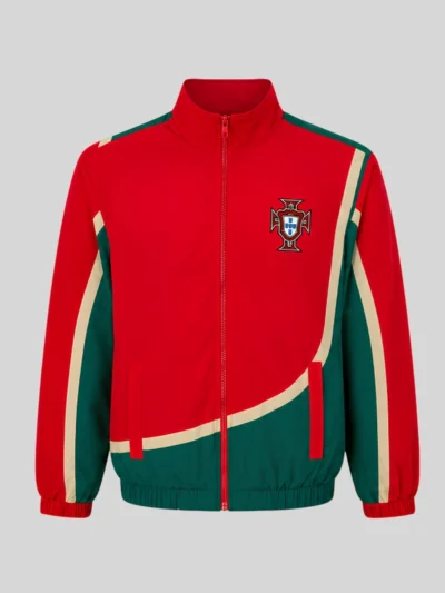 Portugal Red And Green Windbreaker Jacket