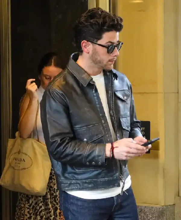 Power Ballad Press Junket Nick Jonas Jacket