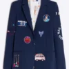 Prue Leith Kelly Clarkson Show Embroidered Blazer