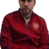 Rafe Spall Trying Season 3 Red Track Jacket