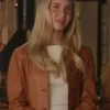 Scream 7 Isabel May Brown Leather Jacket