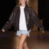 Sophie Cunningham Atlanta Dream vs Indiana Fever Leather Jacket