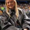 Sophie Cunningham Indiana Fever Leather Jacket