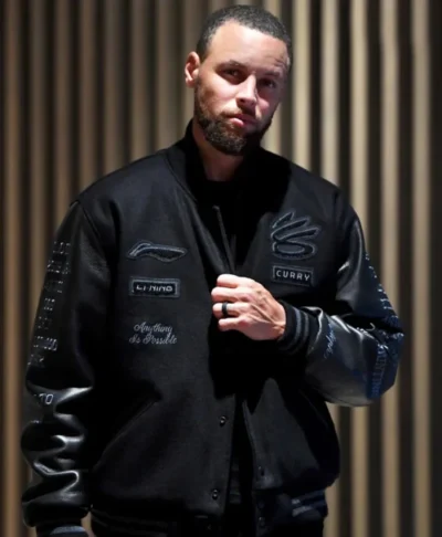 Stephen Curry MMXXVI Black Li-Ning Varsity Jacket