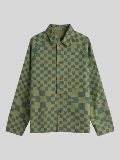 Stephen Kalyn Off Campus S01 Green Printed Jacket