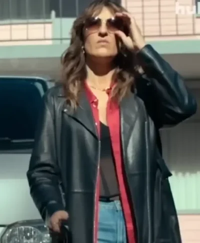 Sunny Nights 2026 D’Arcy Carden Leather Coat