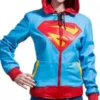 Supergirl Hoodie Leather Jacket