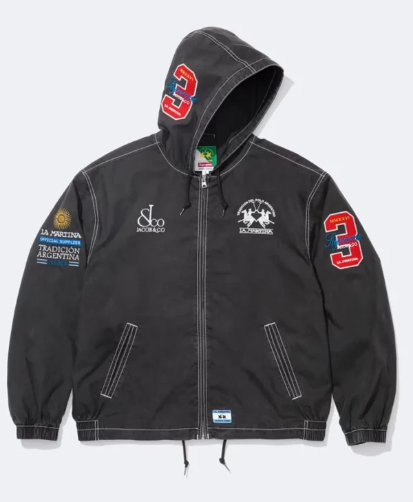 Supreme x La Martina Black Hooded Jacket