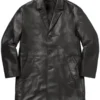 Supreme x Schott Black Leather Overcoat