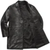 Supreme x Schott Black Leather Overcoat
