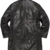 Supreme x Schott Black Leather Overcoat