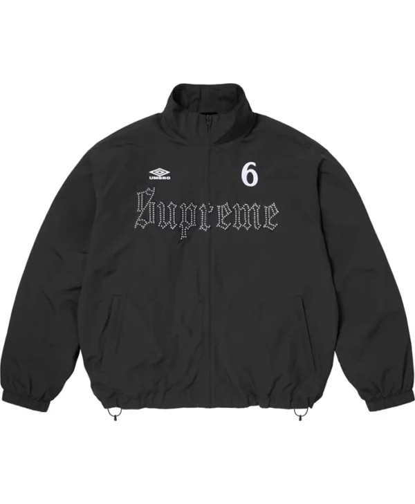 Supreme x Umbro Rhinestone Yellow Track Jacket
