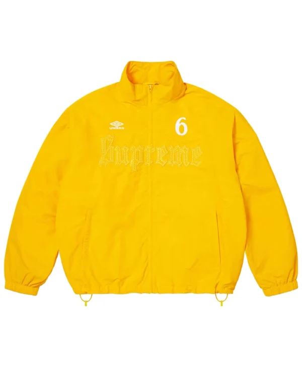 Supreme x Umbro Rhinestone Yellow Track Jacket