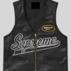 Supreme x Vanson Spider Web Leather Vest