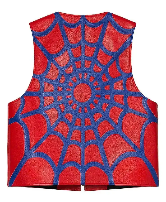 Supreme x Vanson Spider Web Leather Vest