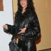 The Actor Awards Odessa A’zion Black Leather Jacket