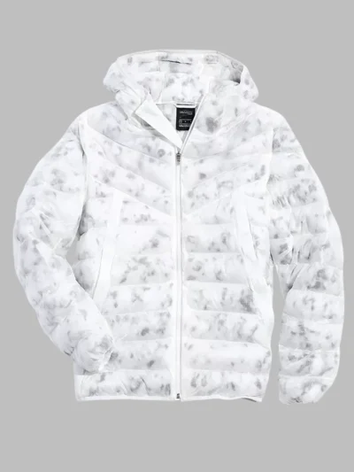 The Chi S5 E8 Grey Marble Print Puffer Jacket