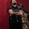 The Weeknd Copenhagen Night 2 Studded Black Leather Vest