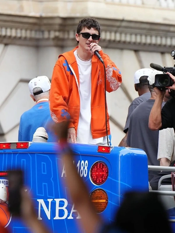 Timothée Chalamet Knicks Parade Chrome Hearts Hoodie