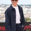 Tom Holland Spider Man New Day Rome Blue Wool Jacket