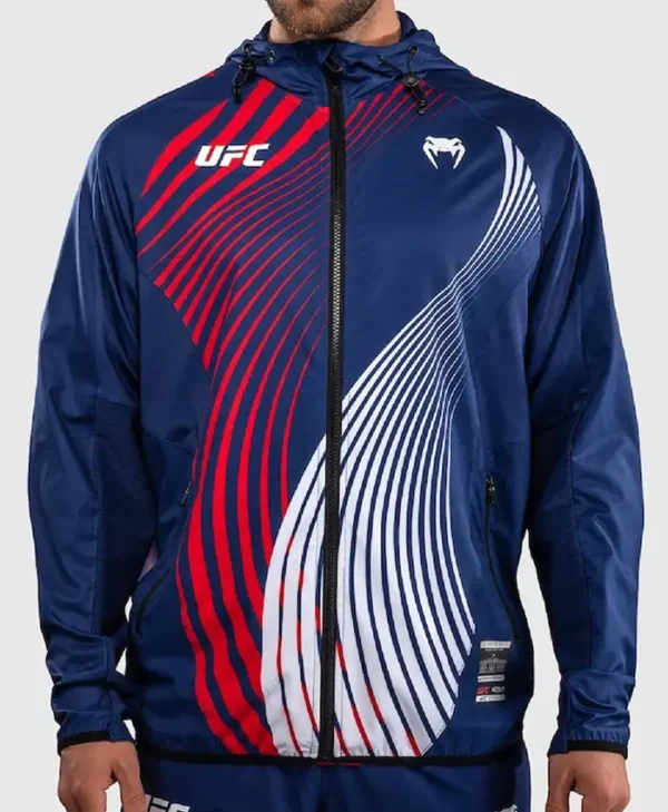 UFC Freedom 250 Venum Blue Full-Zip Hoodie