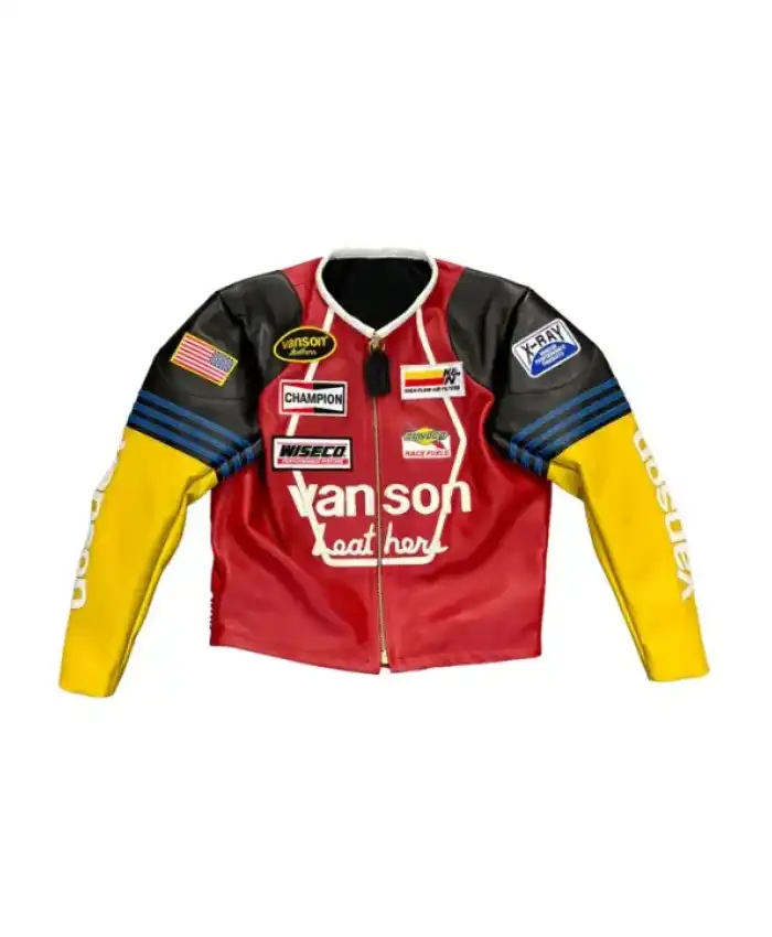 Vanson Leather Prominent Motorcycle Star Jacket for sale