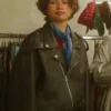 Zendaya 2026 Black Biker Jacket