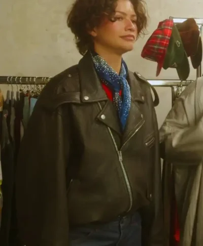 Zendaya 2026 Black Biker Jacket