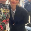 Zendaya Spider-Man Brand New Day 2026 Black Coat