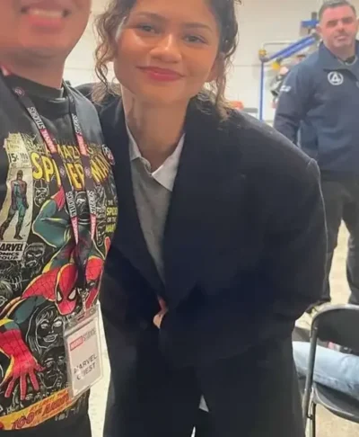 Zendaya Spider-Man Brand New Day 2026 Black Coat