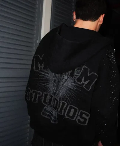 black football hoodie Portugal