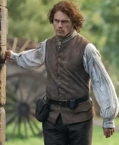 buy Outlander S08 Jamie Fraser Brown Vest
