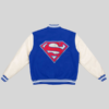 buy US Soccer x DC Superman Blue Varsity Jacket