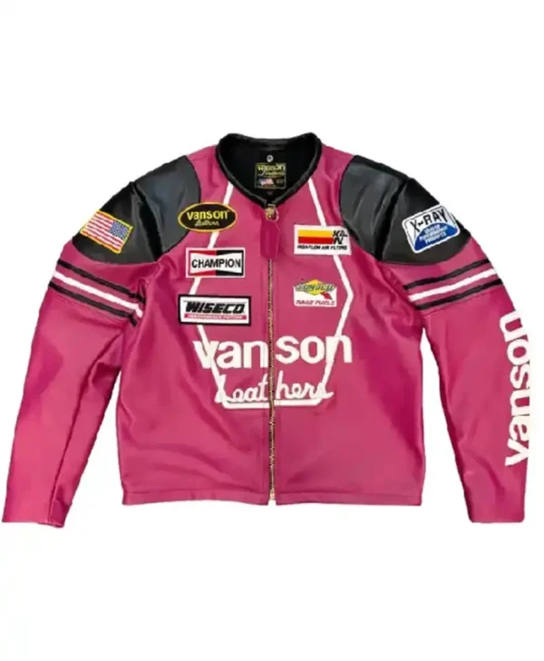 buy Vanson Leather Prominent Motorcycle Star Jacket