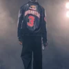 buy now AJ Dybantsa Red Bull Black Leather Jacket