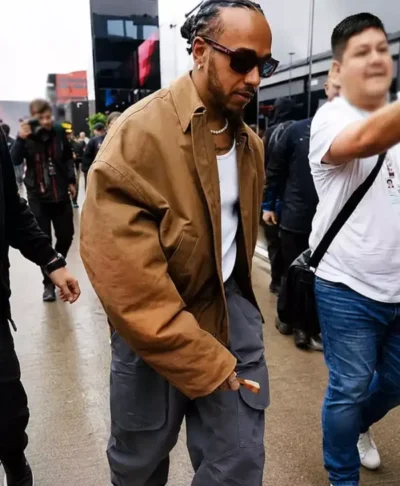 buy now British Grand Prix 2026 Lewis Hamilton Brown Jacket