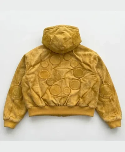 buy now Canary Yellow Zip Up Hooded Jacket