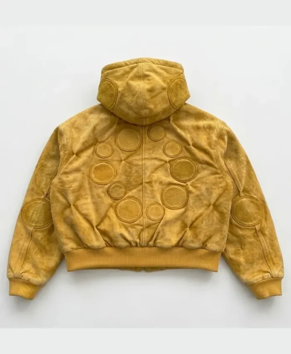 buy now Canary Yellow Zip Up Hooded Jacket