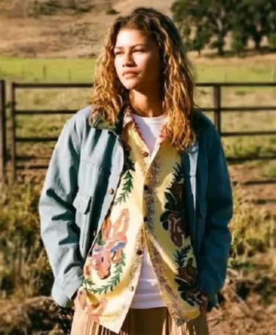 buy now Euphoria S03 Zendaya Coleman Blue Denim Jacket