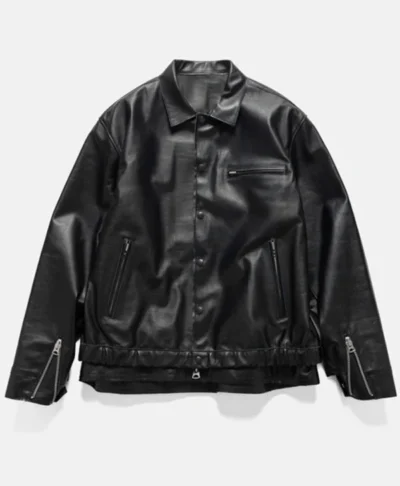 buy now Fat Joe NBA Finals Game 3 Black Leather Jacket