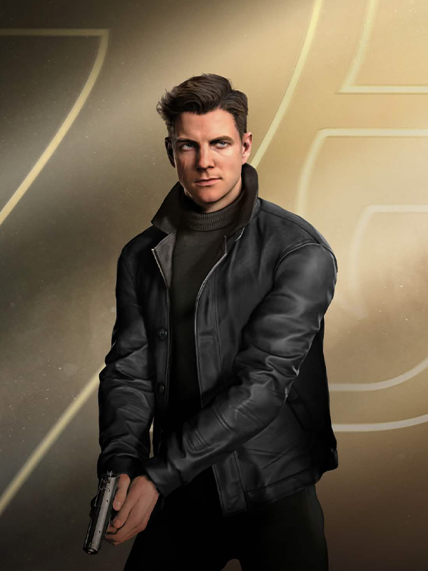 buy now James Bond 007 First Light Black Leather Jacket