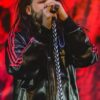 buy now Jonathan Davis Black Leather Tracksuit