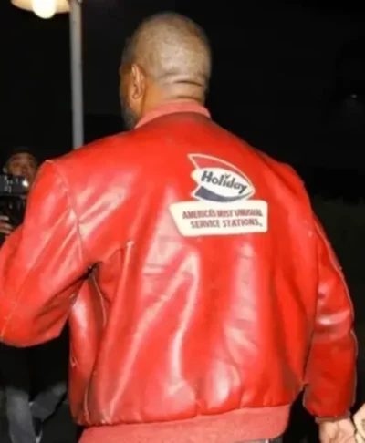 buy now Kanye West Red Leather Jacket
