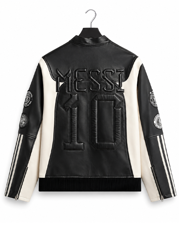 buy now Lionel Messi Football Leather Biker Jacket
