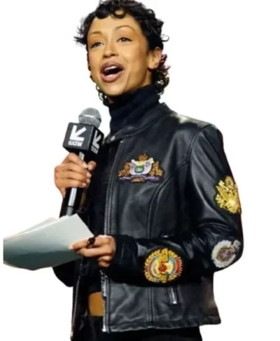 buy now Liza Koshy SXSW 2026 Leather Jacket